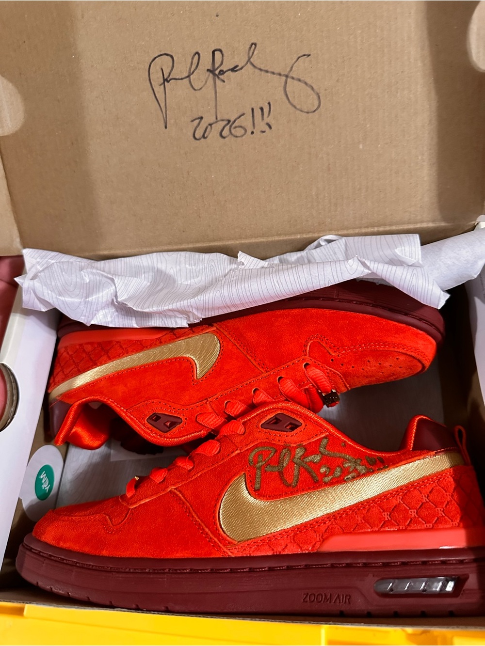 Nike SB Paul Rodriguez Zoom Air Low QS Skateboarding Shoes Red US Size 6 men’s